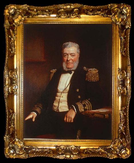 framed  Stephen Pearce Admiral John Lort Stokes, ta009-2